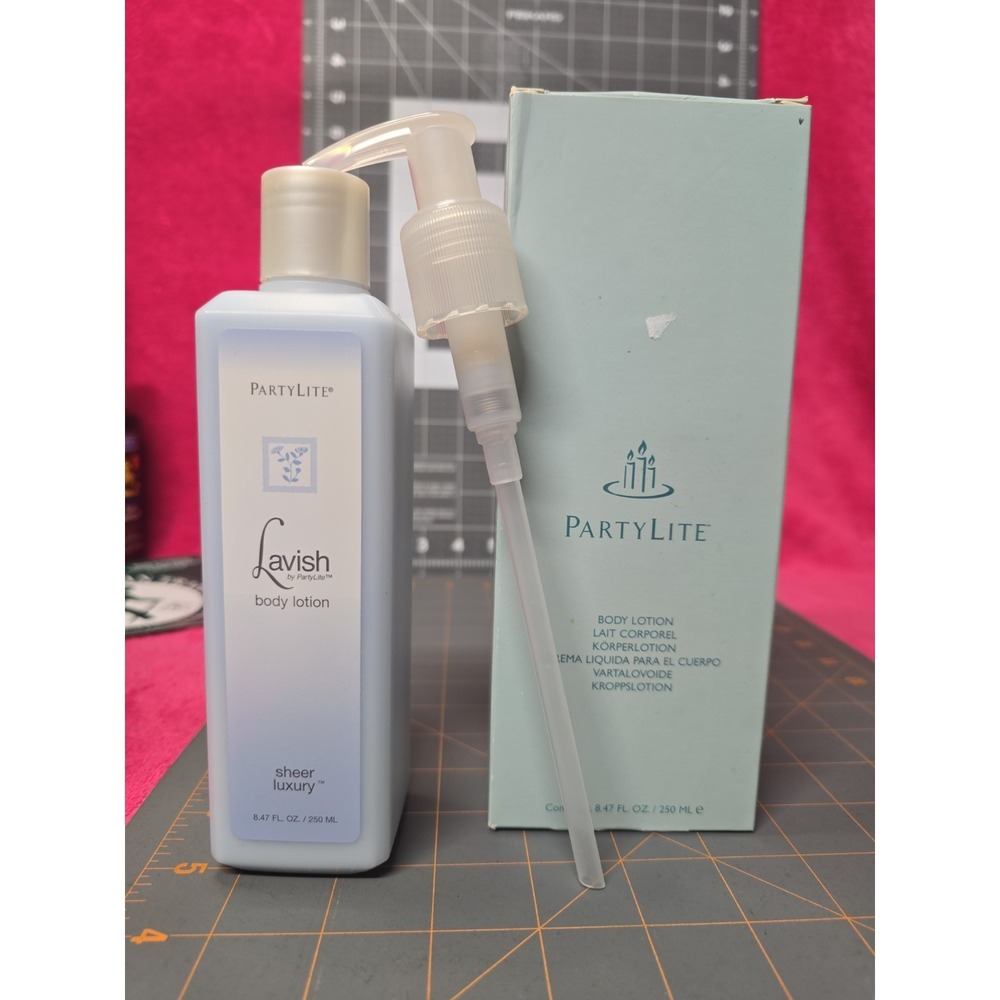 Lavish By Party Lite Sheer Luxury 8.47 Fl. Oz Body Lotion & Pump Factory Sealed